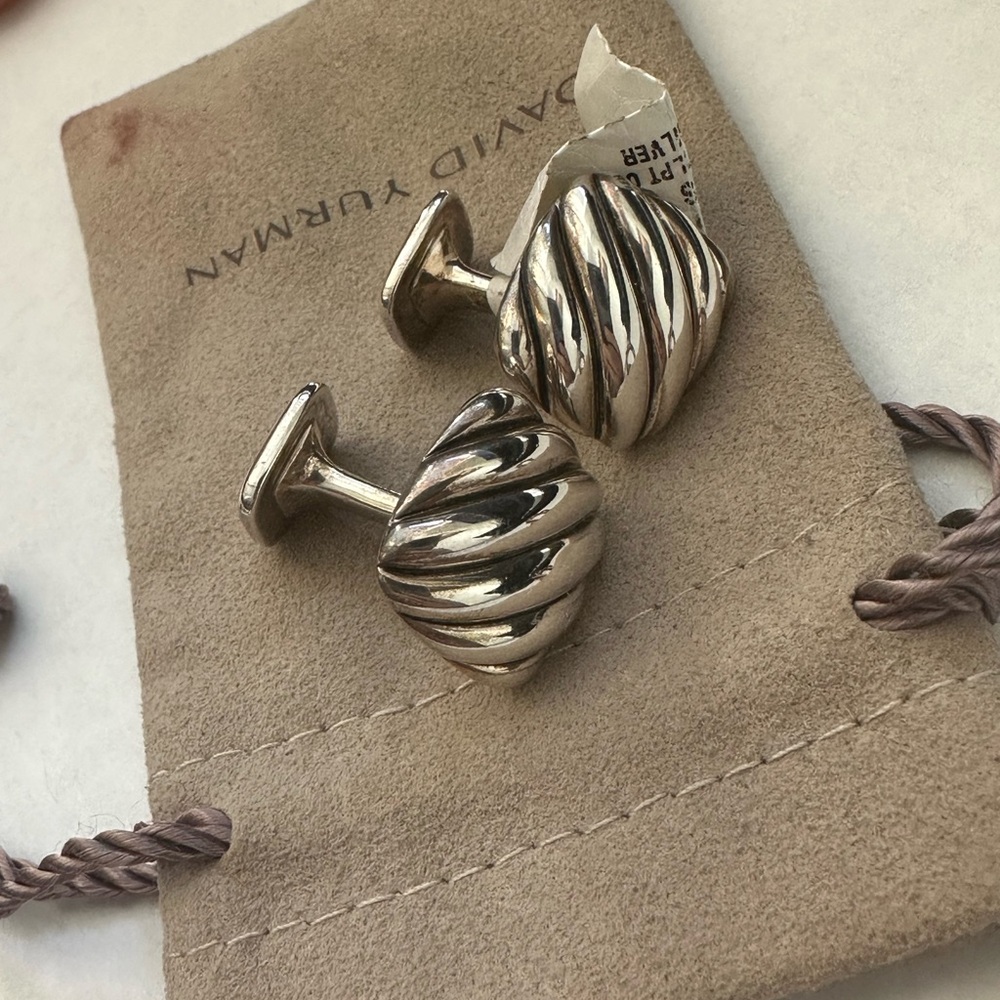 Brand New With Tags Mens David Yurman Cuff Links